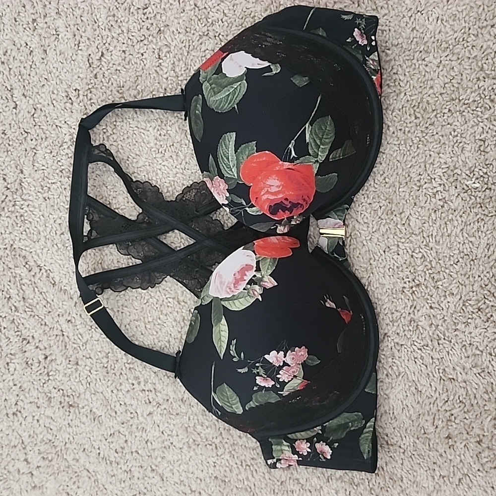 Cacique boost plunge front clasp bra 44C